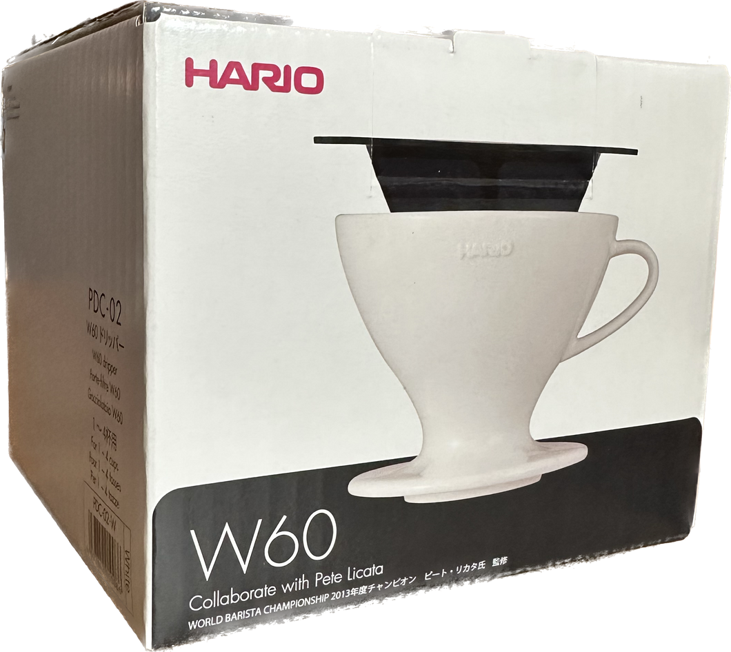 Hario W60 Hand-Kaffeefilter 02 Keramik weiß
