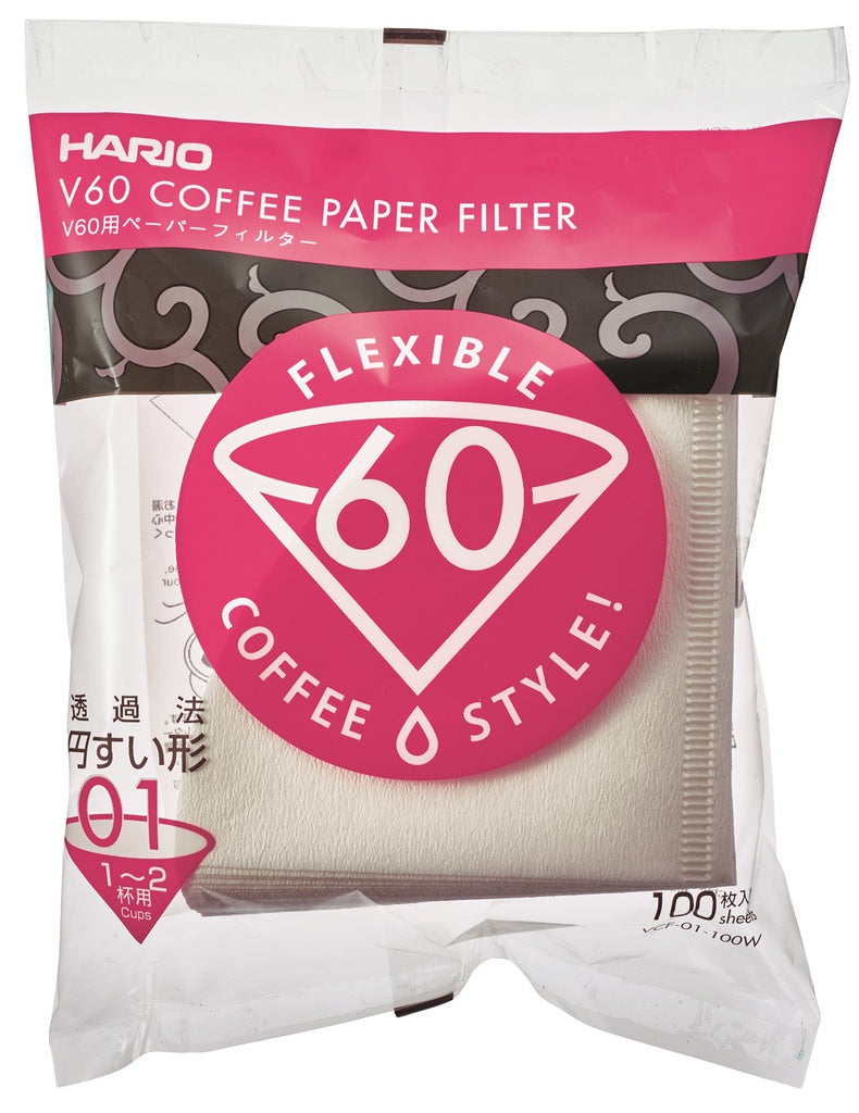 Hario Papierfilter weiß für 01 Dripper (100 Stück)