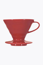 Lade das Bild in den Galerie-Viewer, Hario Coffee Dripper V60 02 Ceramic Red Kaffeefilter
